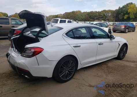 2019 Genesis G70 Advanced из США, поврежденный, VIN KMTG64LAXKU033366